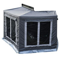 Tienda de Campaña para Techo de Auto de 270 Grados, Impermeable, con Marco de Aluminio, para las Cuatro Estaciones, Apertura Automática Rápida, Tipo de Soporte Recto, para Exteriores