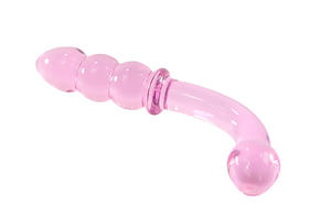Pink Glass Butt Inset Juguete sexual masculino <span class=keywords><strong>Anal</strong></span> Hook Pleasure Plug Fábrica DE SEGURIDAD femenina para pareja - Product Image 2