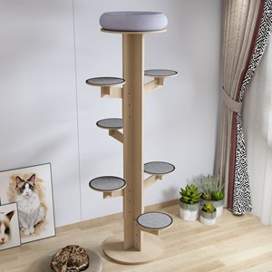 Gmtpet hiện đại thân thiện với môi trường tất cả một không gian hiệu quả mèo cây ổn định dày sisal scratching Board nhiều lớp mèo nhà nhảy - Product Image 4