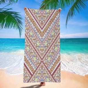 Bohemian Microfiber Beach Swim Towel Digital Print Quick-Drying Lightweight <b>Bath</b> Towel Summer & Pool Essential - Product Image 1