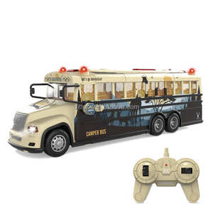 Autobús de Transporte RC 2.4G al por Mayor, 4 Canales, Sonido de Simulación, Luces LED, Puertas Abribles, RC Bus RTR para Interiores y Exteriores, Regalo para Niños y Niñas - Product Image 3