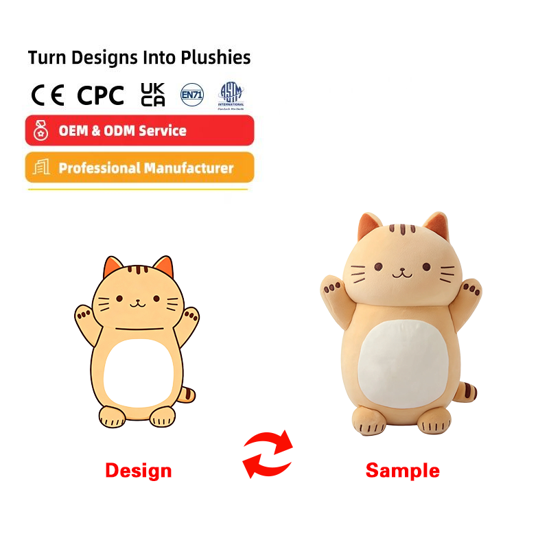CE Certified Custom Stuffed Animals Organic Cotton Plushie Toy Make Your Own Character Plush Toy Manufacturers' Custom Plush Toy