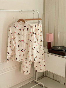 Skin-friendly Cotton Pajamas Breathable Natural Soft Sleepwear <strong>Pjs</strong> - Moisture-wicking - Luxury Feel - Durable <strong>Stitching</strong> - Product Image 2