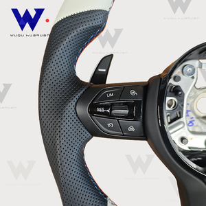 Volante deportivo de cuero perforado para <span class=keywords><strong>BMW</strong></span> 320 <span class=keywords><strong>525</strong></span> F10 F30 E90 F70 E71 F31 F32 X5 X6 F01 F07 F20 F11 F22 F25 M3 M4 M5 - Product Image 3