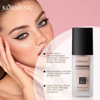 Base de Maquillaje Líquida KORMESIC 35ml Certificada por Bpom Indonesia, Cubre Imperfecciones de la Piel, Ligera, Hidratante, de Larga Duración 12H