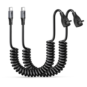 SUNGUY 60W Retractable USB <b>C</b> Fast <b>Charging</b> <b>Cable</b> Data <b>Cable</b> USB-<b>C</b> Charger for Mobile Phone Laptop Car - Product Image 1