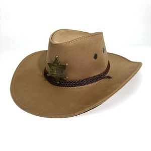 Chapeau de cowgirl en feutre avec étoile, thème country, chapeau de cowboy occidental noir classique pour fête, déguisement, jeu de rôle pour adolescents et adultes - Product Image 3