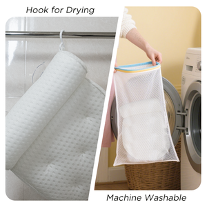 حمام مانع للإنزلاق للرقبة والرأس وسادة حمام حوض استحمام مسند رأس للرقبة وسادة مسند رأس حوض استحمام فاخرة وسادة حمام شبكية سبا للحوض - Product Image 5