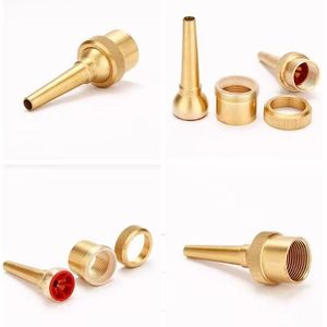 Chenmei CM287 Ugello a getto singolo in ottone giallo per fontana decorativa da esterno, irrigatore a ingranaggi a 360° - Product Image 3