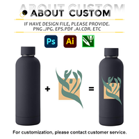 Bouteille d'eau en acier inoxydable isolée et chaude et froide réutilisable de 500ml bouteille d'eau personnalisable avec logo personnalisé