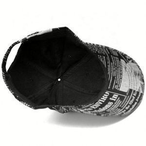 Casquettes pour hommes et femmes, mode printemps-été, casquette de baseball rétro à imprimé journal, casquette de sport de plein air coréenne, protection solaire - Product Image 3