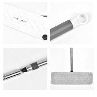 Precipitador electrostático plano doméstico de doble propósito desechable de fábrica, funciones de limpieza en seco y húmedo, diseño manos libres de chenilla