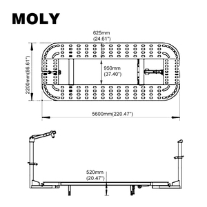MOLISPEED Machine de redressage de châssis automobile pour réparation de carrosserie, <span class=keywords><strong>prix</strong></span> direct usine, calibrateur de poutre de banc de redressage - Product Image 2