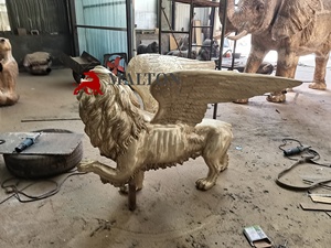 Scultura di <span class=keywords><strong>Leone</strong></span> Alato in Bronzo di Alta Qualità, Realizzata a Mano con Fusione a Cera Persa, <span class=keywords><strong>Altezza</strong></span> 120cm, Peso 100kg, Personalizzabile - Product Image 5
