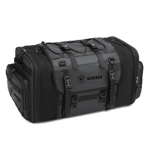 Sac de <span class=keywords><strong>selle</strong></span> de moto en aluminium grande capacité étanche extensible 40L-60L Sac de casque de chevalier - Product Image 3