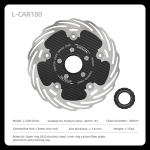 Frein <span class=keywords><strong>à</strong></span> disque mécanique pour VTT en fibre de carbone CYCLAMI 160/180 mm avec logo personnalisé – Pièces de <span class=keywords><strong>vélo</strong></span> de montagne - Product Image 6