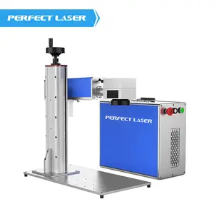 Perfect Laser 30W 50W Metal Jewelry Ring Bracelet Fiber Laser Marking Machine Engraving Signs Logo Letters For Gold Silver Plate