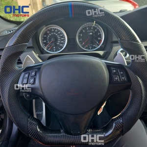 <span class=keywords><strong>Volante</strong></span> de Fibra de Carbono Real para BMW M3 328i 335i SSG 135i DCT E92 E93 E90, Disponible en EE. UU., con Línea Tricolor - Product Image 6
