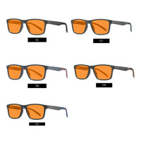 Pour dormir orange rouge lentille ressort charnière tr TR90 lunettes pour ordinateur portable travail anti lumière bleue ordinateur lunettes unisexe lunettes