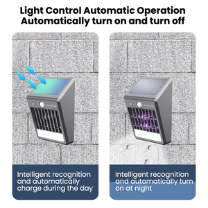Dayoung 2025 extérieur Rechargeable solaire insecte tueur lampe jardin mural solaire moustique tueur lampe lumière Bug Zapper - Product Image 4