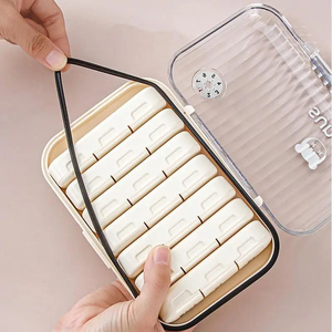 Organizador de Pastillas, Pastillero Semanal Portátil Grande, Contenedores de Pastillas Grandes para 7 Días AM/PM, Organizadores Personales para Medicamentos - Product Image 5