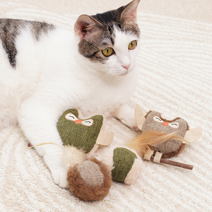 Jouets pour chats, balles à mâcher, jouets pour chats pour l'auto-entretenissement et la relaxation, jouets pour chats, herbe à chat, jouets pour animaux à l'herbe à chat. - Product Image 1