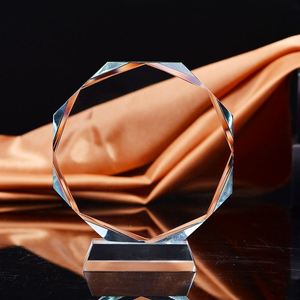 Nuevo diseño de trofeo de cristal y Premio con premio de acrílico en blanco personalizado - Product Image 1