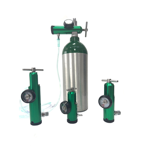 Régulateur de pression <span class=keywords><strong>d</strong></span>'oxygène en aluminium/laiton CGA870 <span class=keywords><strong>avec</strong></span> manomètre, prises de sortie <span class=keywords><strong>d</strong></span>'<span class=keywords><strong>air</strong></span> disponibles pour la sélection, usage médical - Product Image 1