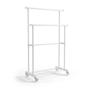 Un porte-manteau à trois niveaux est installé. Rail à vêtements en acier au carbone. Tube de 2,8 <span class=keywords><strong>cm</strong></span> d'épaisseur. Convient pour la chambre à coucher et le balcon. - Product Image 1