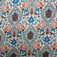 Tissu en coton imprimé floral mini 40s, motif vintage marine, pour robe et chemise femme - Grande Vente