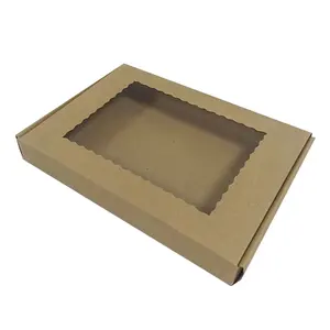 접이식 다크 브라운 크래프트 종이 상자 사용자 정의 베이커리 포장 상자 종이 상자 작은 케이크, 도넛
