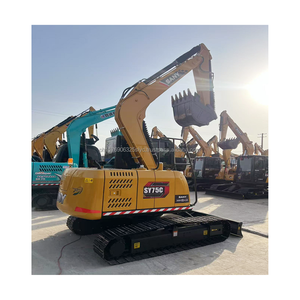 Mini-excavatrice sur chenilles SANY SY75C d'occasion de 7,5 tonnes avec composants de moteur, d'engrenages et de roulements - Product Image 5