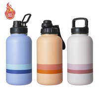Bouteille d'eau pour chien de sport Bouteilles d'eau pour chien de gymnastique et de sport en acier inoxydable étanches-Bouteille thermos isolée à double paroi