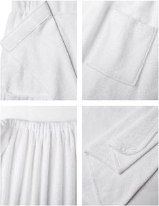 En gros, Jupe de bain blanche à logo personnalisé, serviette enveloppante pour spa, séchage rapide, pour salon de coiffure et de beauté, jupes de spa - Product Image 6