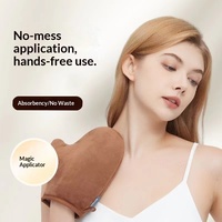 Gants de bronzage pour le corps, pour une peau noire douce et éclatante, outil de massage beauté pour les mains, pour essuyer le visage, imperméables et résistants à l'huile