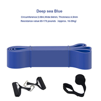 Bandas de látex con logotipo personalizado, juegos de bandas de resistencia para hacer ejercicio personalizado, bandas de entrenamiento largo para gimnasio
