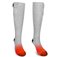 Chaussettes de ski en coton d'hiver du Sauveur, rechargeables électriquement, 3 réglages de chauffage, chauffe-pieds en tricot sportif