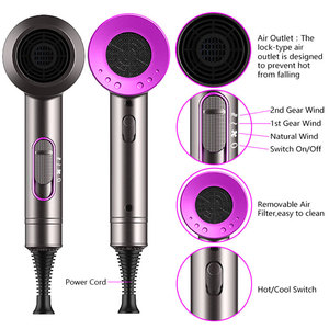 <span class=keywords><strong>Asciugacapelli</strong></span> Professionale Portatile 1800W, Asciugatura Rapida, 2 Velocità, Forte Flusso Ionico, Multi-Styler da Viaggio, 110.000 RPM AC - Product Image 5