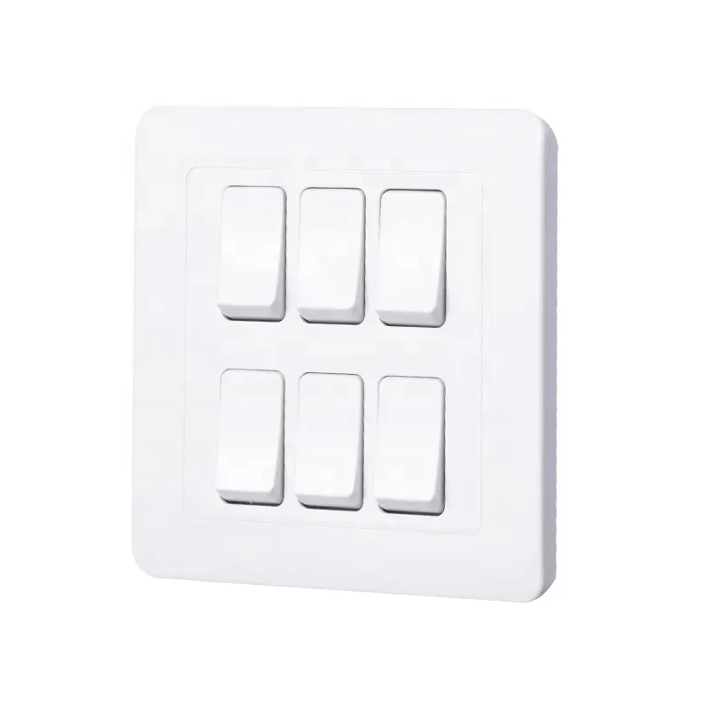 6 keys 1 way multifunctional household electrical switch wall switch smart light switch control