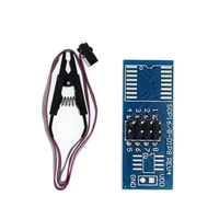Placa de Desarrollo USB CH341 Serie 24/25 para EEPROM Flash BIOS + Clip de Prueba SOIC8/SOP8 + Adaptador de 1.8V + Adaptador SOIC8 Kit DIY
