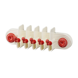 Wall Mounted Bathroom Storage Rack With Toothpaste Holder For Personal Care Products Red Milky White - Product Image 5
