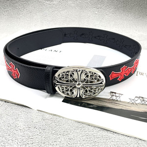 King Mcgreen Star Luxury Brand Jeans <strong>Belt</strong> Male Gothic <strong>Accessories</strong> <strong>Belts</strong> Colorful Cross Punk Women Waistband Chromed Hearts - Product Image 6