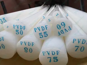 Varilla de plástico virgen PVDF Barras de PVDF