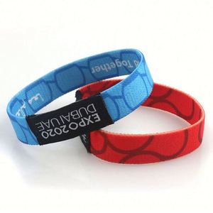Pulseras Elásticas de Tela con Logotipo Personalizado de Moda al por Mayor de Fábrica, Poliéster - Product Image 3