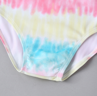Maillot de bain tankini pour filles, séchage rapide, écologique, imprimé coloré, avec haut amovible pour la plage estivale
