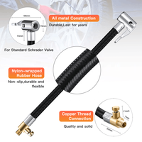 Adaptateur de tuyau de gonfleur de pneu pour vis à visser convertir pour verrouiller la connexion, verrouillage de Valve de pneu Schrader sur mandrin à Air avec tuyau à Air