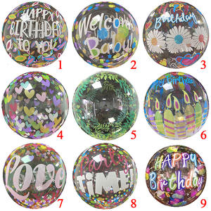 20 סנטימטרים מודפס בועת בלון בלונים ברורים למילוי בלון עבור צילומי <span class=keywords><strong>Diy</strong></span> מסיבת יום הולדת חתונת חג המולד דקור - Product Image 6