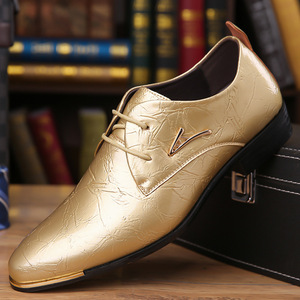 Chaussures habillées en cuir pour hommes, couleur violette, style Oxford à bout bas, pointures 39-48, semelle en PVC, chaussures décontractées pour affaires - Product Image 3
