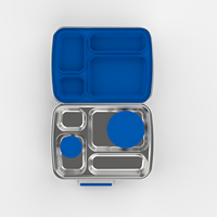 Aohea Boîte à bento isolée en acier inoxydable 304 à structure robuste pour enfants avec sauce tasse à soupe Boîte à lunch de qualité alimentaire pour adultes