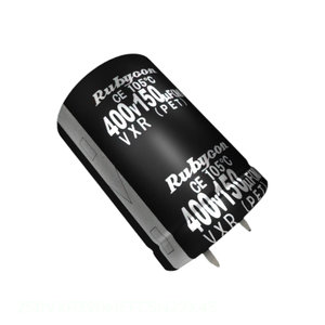 ตัวแทนจำหน่ายอย่างเป็นทางการ คาปาซิเตอร์อะลูมิเนียม 390uF 20% 250V แบบ Snap-in Through Hole รุ่น 250VXR390MEFCSN22X45 ความจุ 390 ยูเอฟ - Product Image 1